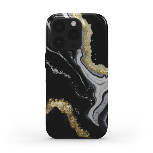 Funda para iPhone con diseño glamuroso – Midnight Gold iPhone MagSafe
