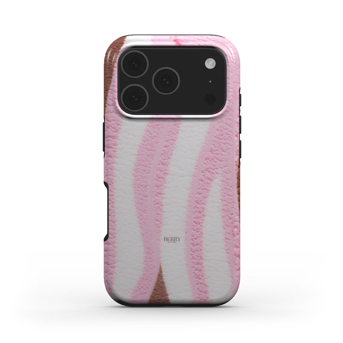 iPhone-skal med stilren design – Tricolore Berry