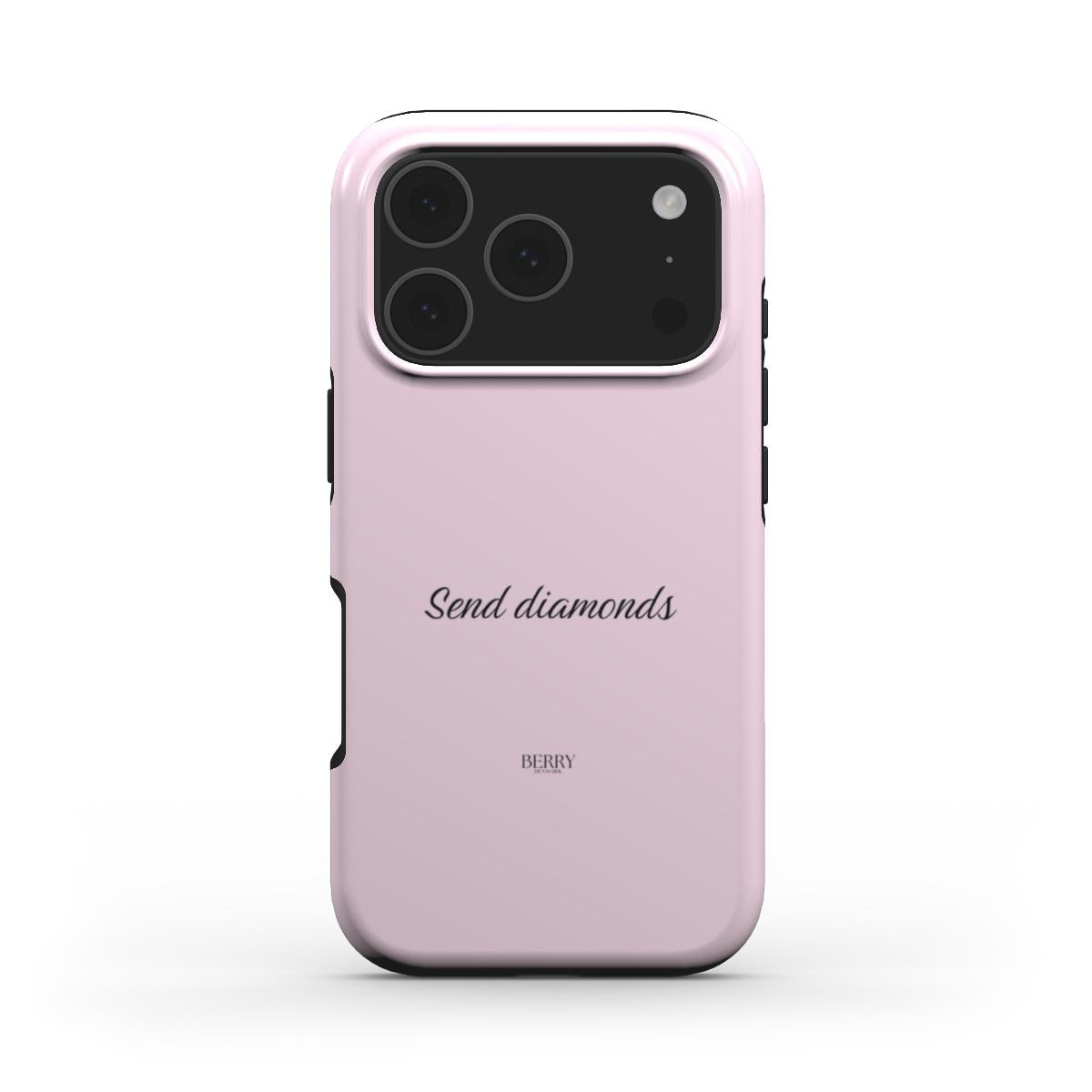 Send Diamonds Rose – ローズピンクのバラ柄のiPhoneケース