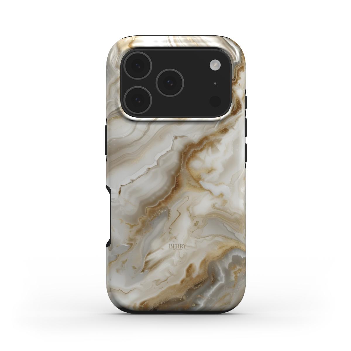iPhone-Hülle mit Marmormuster Farbe: Beige – Desert Marble Quartz iPhone MagSafe