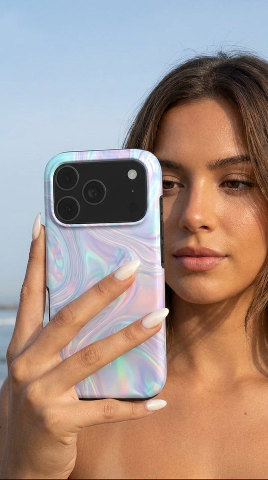 iPhone-Hülle mit dekorativem Muster Farbe: Rosa – Aura