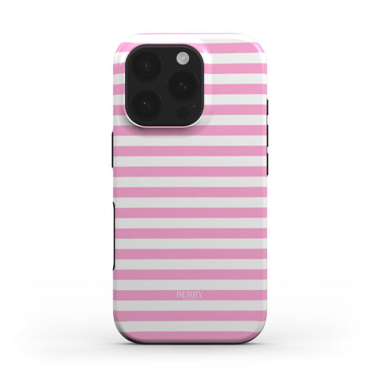 iPhone-hoesje met strepen kleur: roze – Pretty Pink iPhone MagSafe