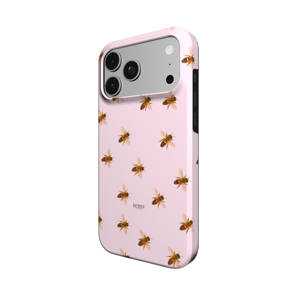 iPhone case with rose motif in rose pink – Beasy Rose
