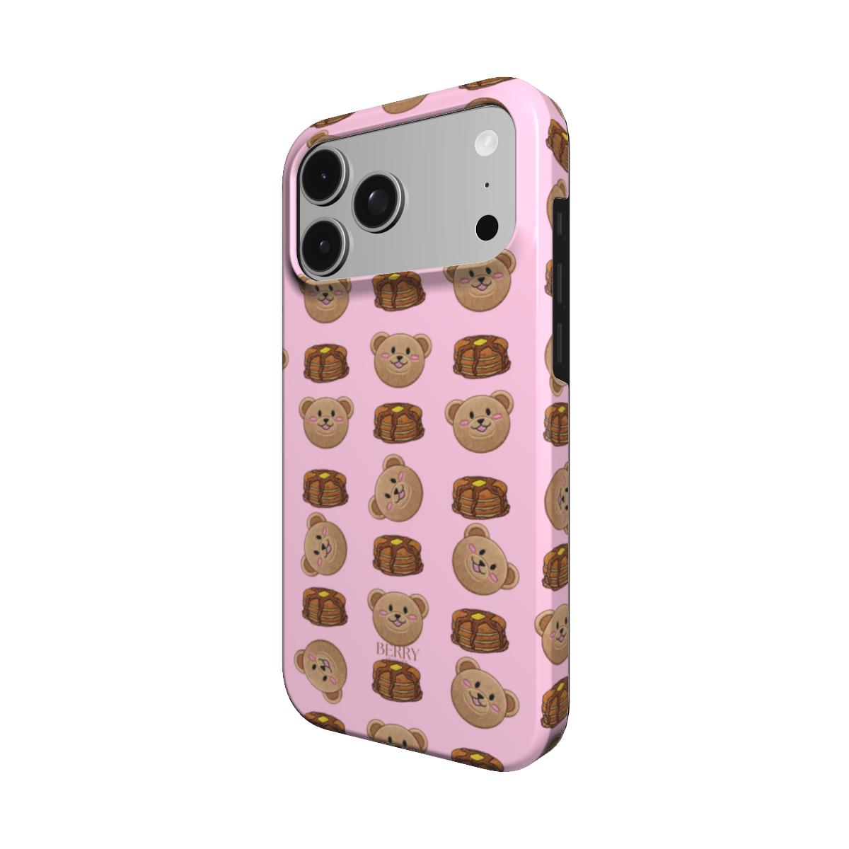 Coque pour iPhone avec design décoratif couleur : rose – Sweet Pancake