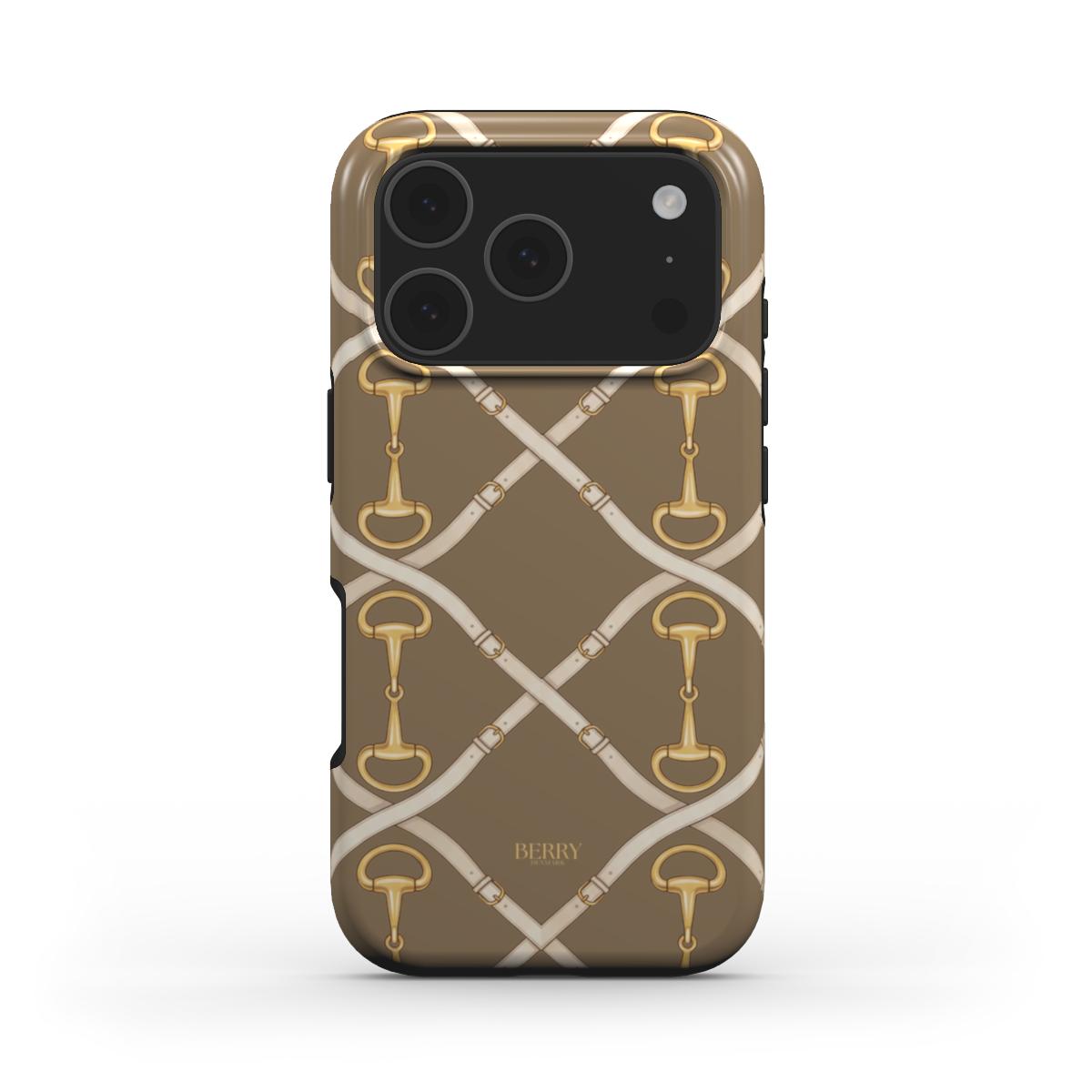 iPhone-hoesje met decoratief ontwerp – Golden Buckle