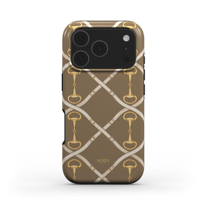iPhone-hoesje met decoratief ontwerp – Golden Buckle