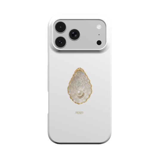iPhone-Hülle mit dekorativem Design – Pearly Clean
