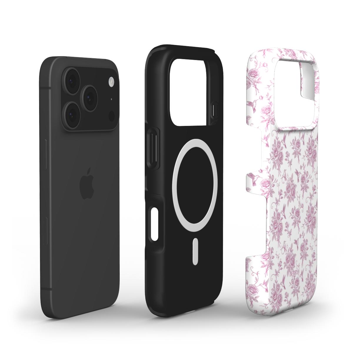 iPhone-skal med rosmotiv färg: rosenrosa – Royal Roses