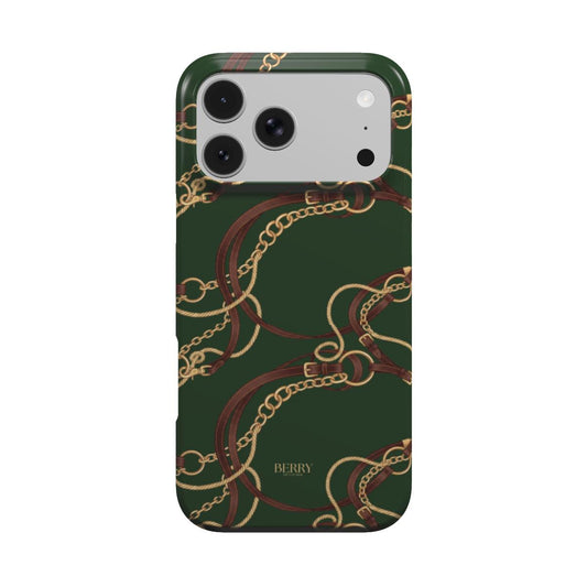 Funda para iPhone con patrón decorativo – Emerald Equestrian