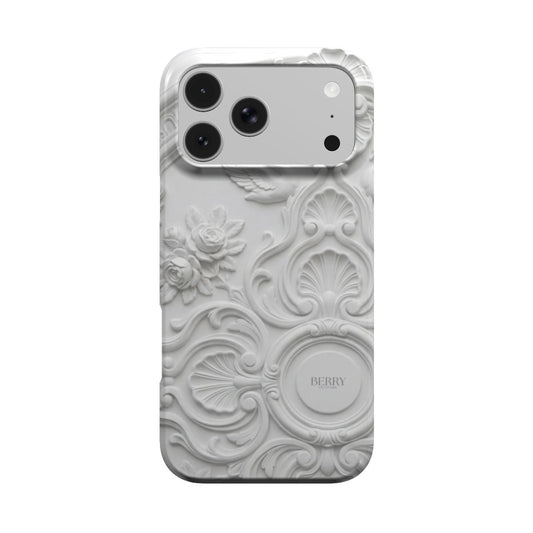 Funda para iPhone con patrón decorativo – Ivory Stucco