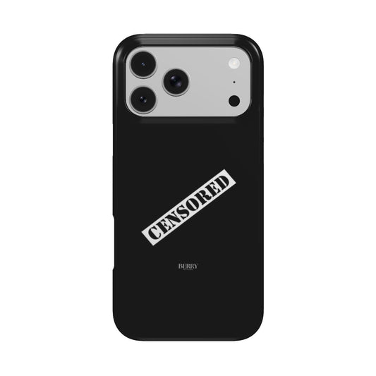 Rødt iPhone-cover med stilrent design – Censored Midnight