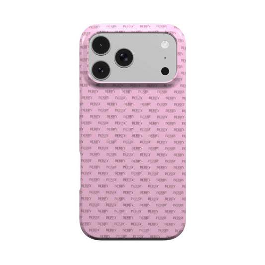 iPhone-skal med stilren design färg: rosa – Strawberry Monogram iPhone MagSafe