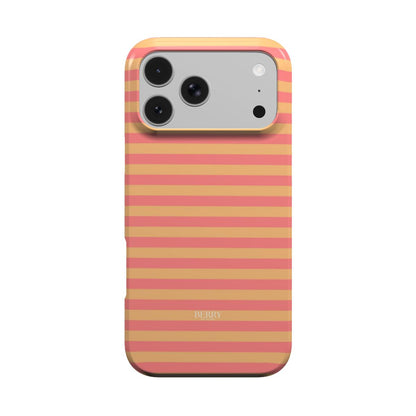 iPhone-hoesje met strepen kleur: roze – Peach