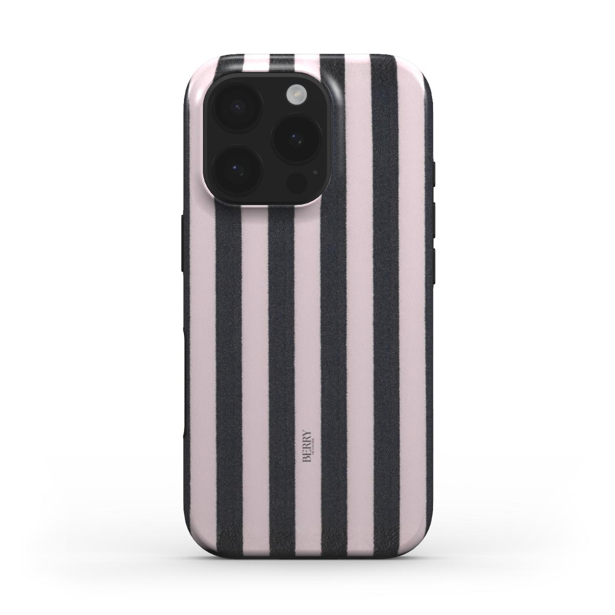 Lyserødt iPhone-cover med rosemotiv, designet Skagen Rose