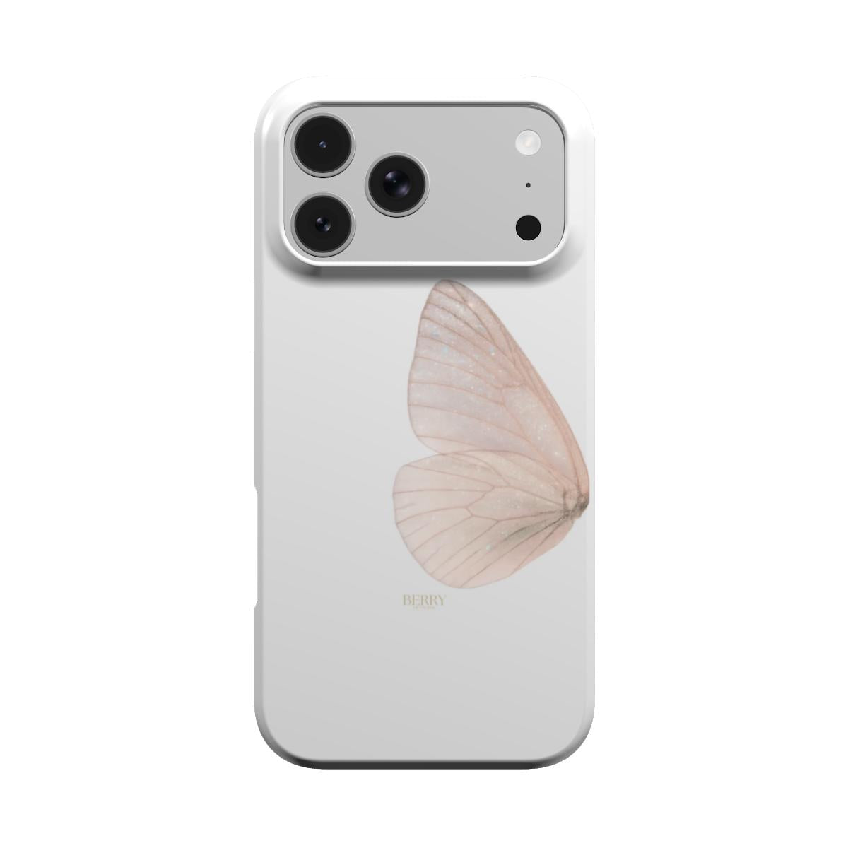iPhone case with rose motif in rose pink – Butterfly Dreams Rosegold