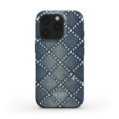 iPhone case with decorative pattern – 00's Denim iPhone MagSafe