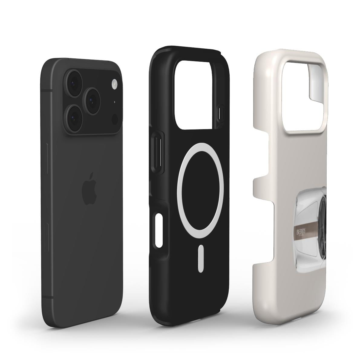 iPhone-deksel med dekorativt design – Latte Cabriolet