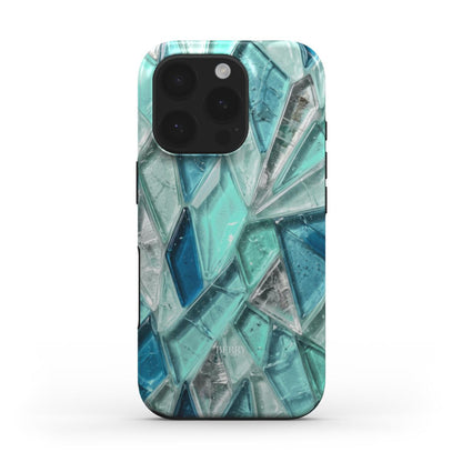 iPhone-Hülle mit dekorativem Muster Farbe: Blau – Mykonos