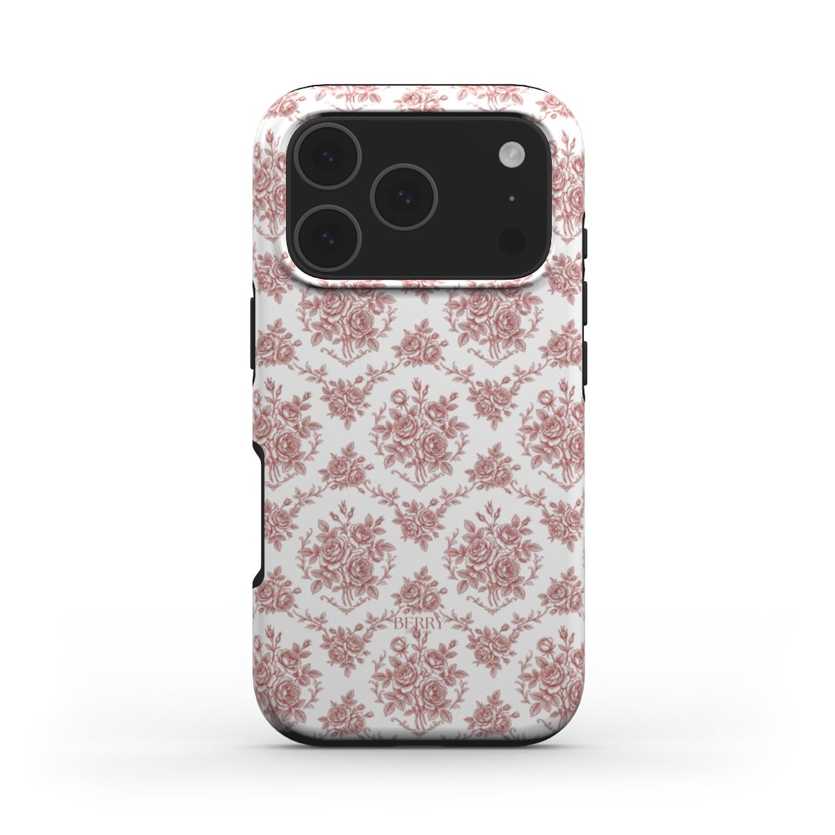 Burgundy Dreams – バラ柄のiPhoneケース