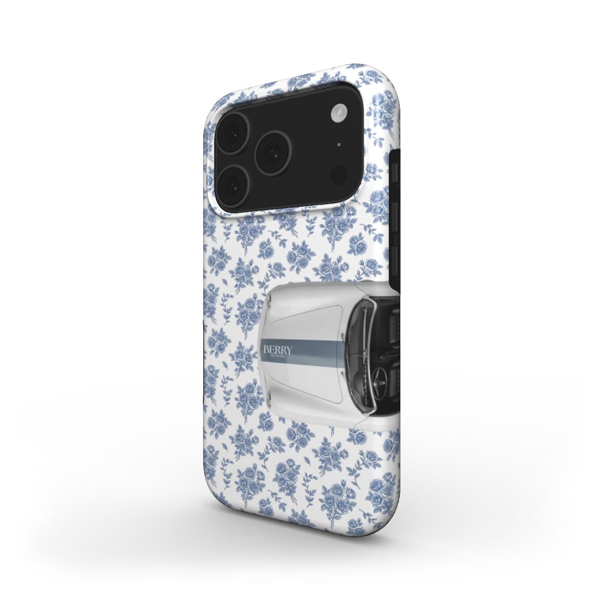 iPhone-deksel med rosemotiv farge: rosarød – Cabriolet Blues