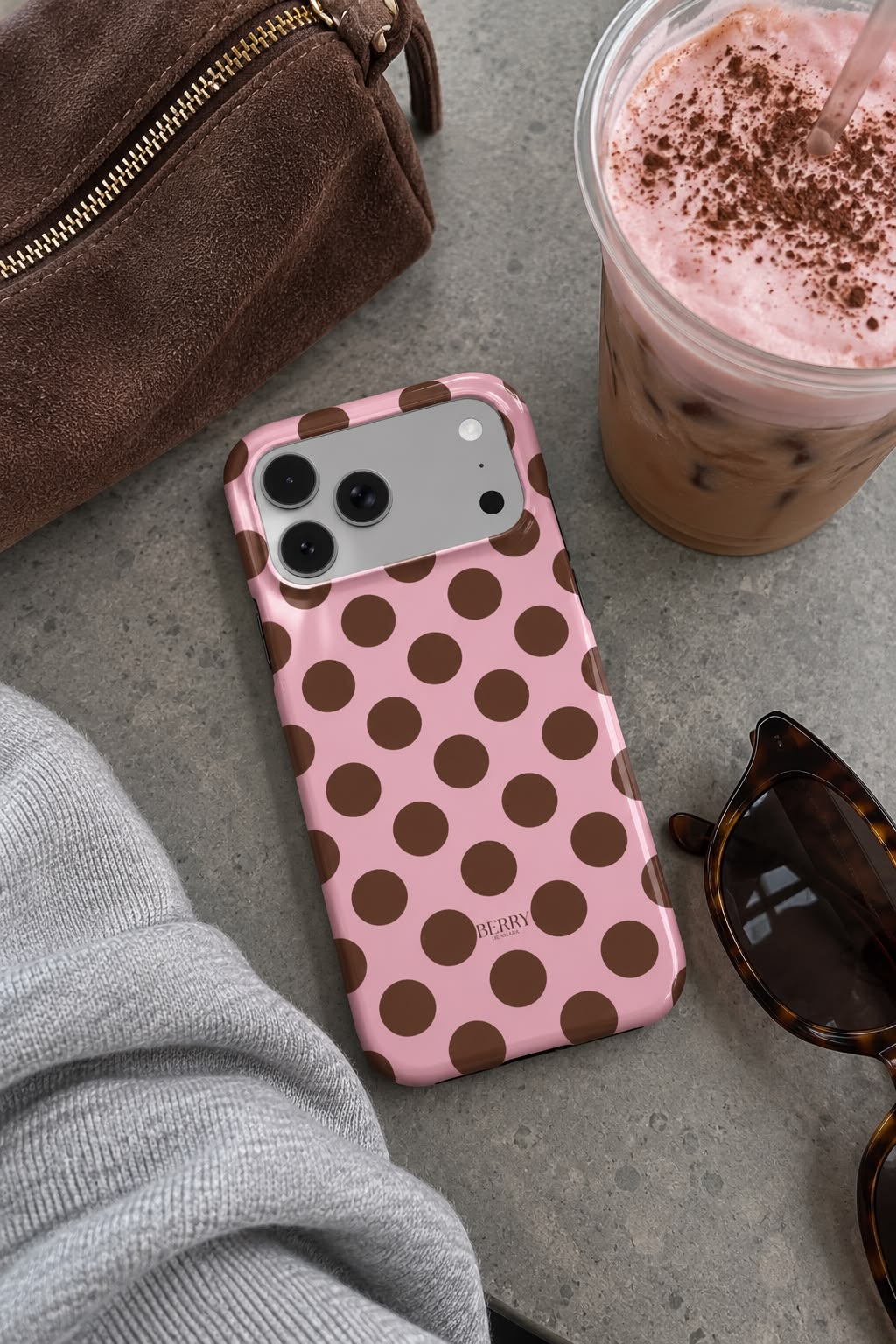 iPhone-Hülle mit Kirschmotiv – Cherry Cocoa