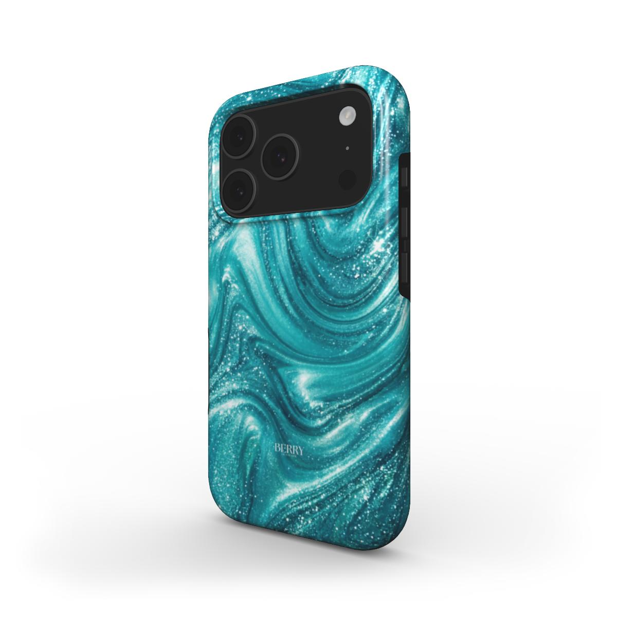 iPhone-Hülle mit glamourösem Design Farbe: Blau – St. Tropez iPhone MagSafe