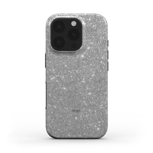 Funda para iPhone con diseño glamuroso color: plateado – Silver Glam