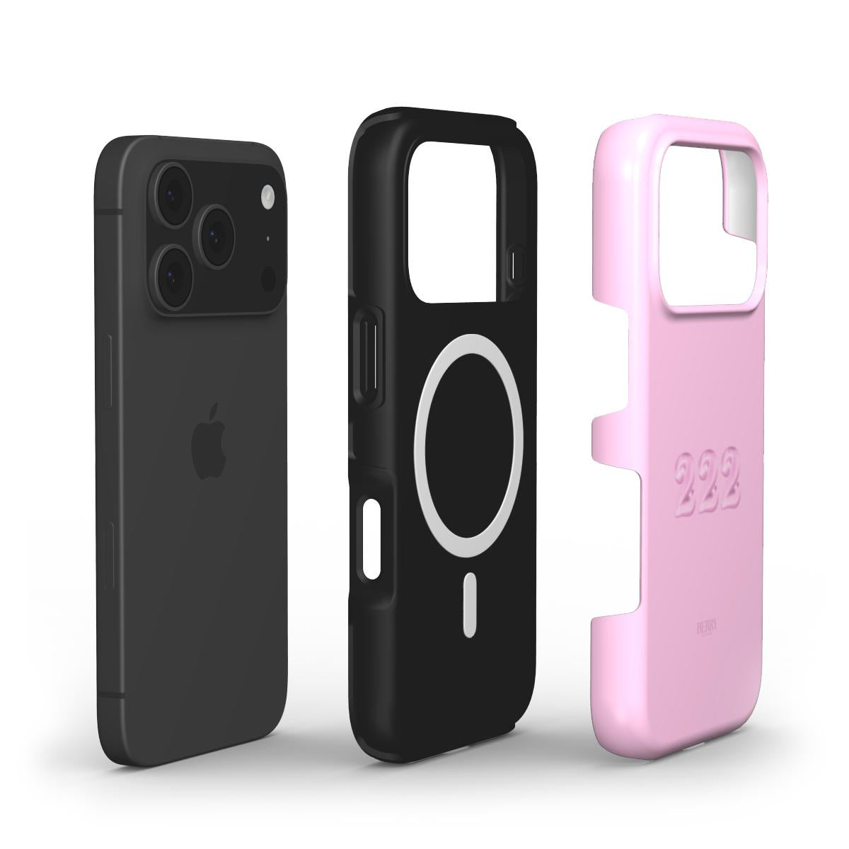 iPhone-deksel med stilrent design farge: rosa – 222 iPhone MagSafe