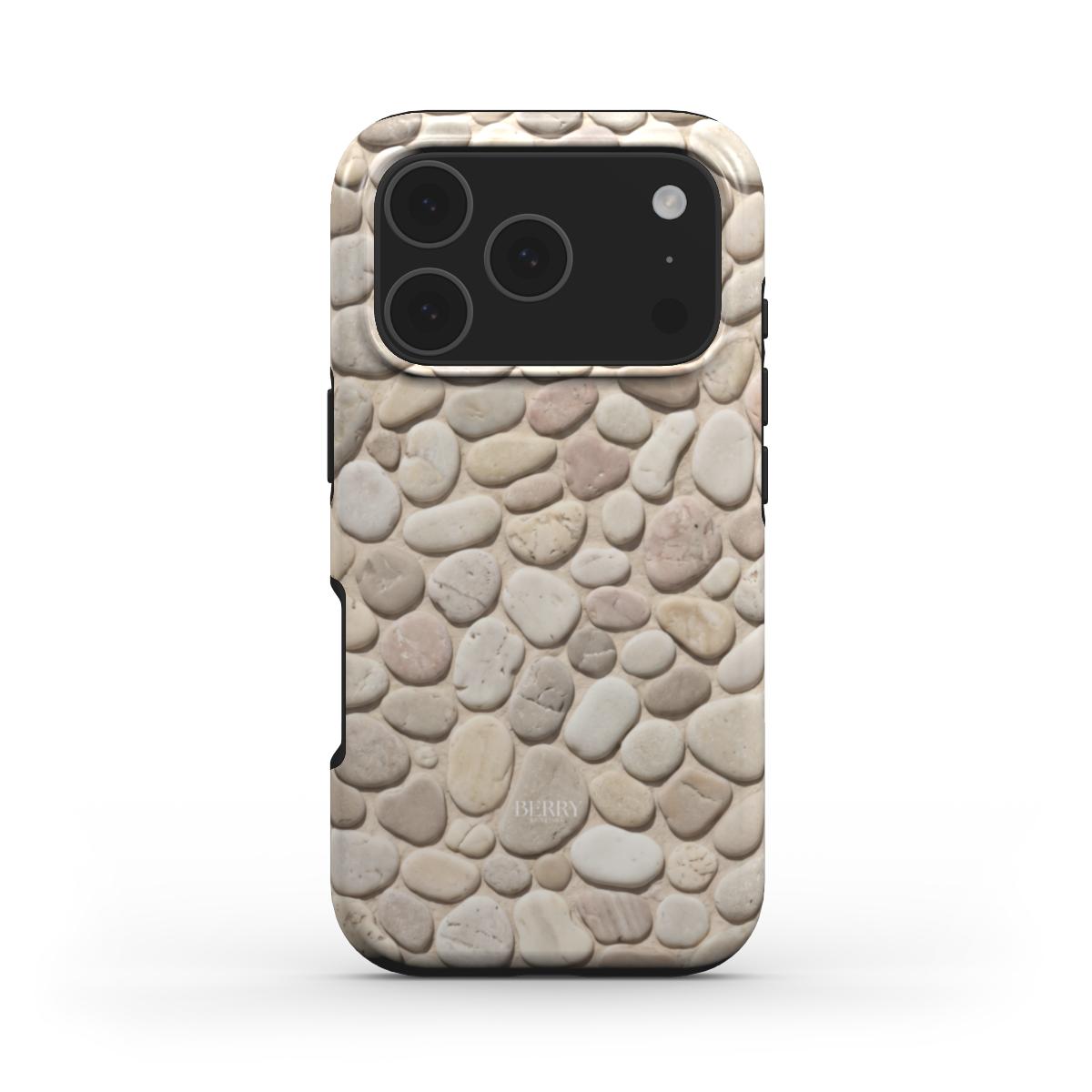 iPhone-skal med dekorativt mönster färg: beige – Pebbles iPhone MagSafe