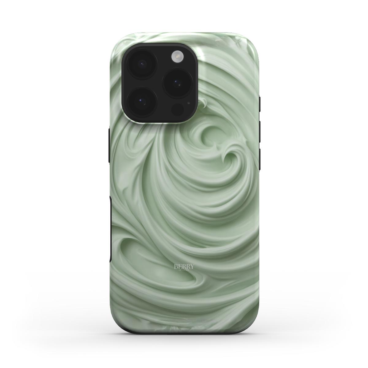 iPhone-skal med stilren design färg: matchagrön – Creamy Matcha