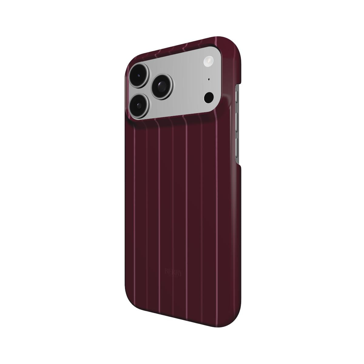 Burgundy Fifth – ストライプデザインのiPhoneケース