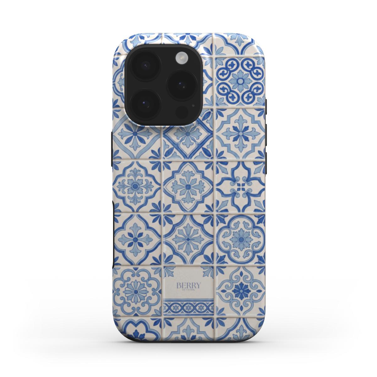 iPhone-Hülle mit dekorativem Muster Farbe: Blau – Amalfi Mosaic iPhone MagSafe