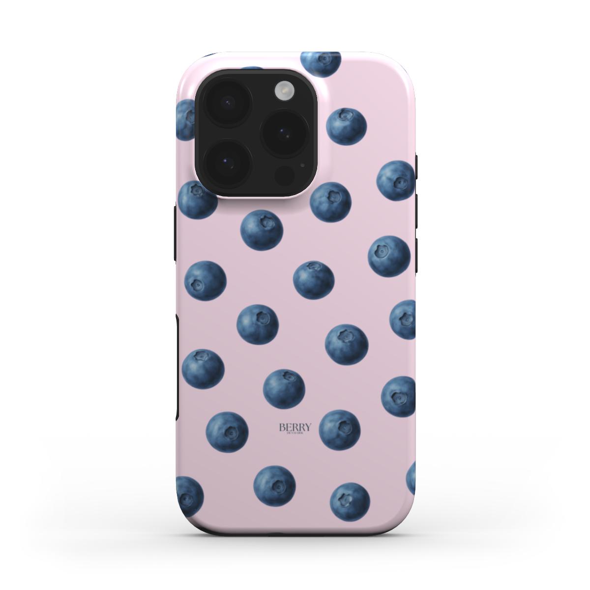iPhone-hoesje met rozenmotief kleur: oudroze – Blueberry Kisses Rose