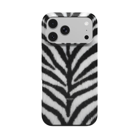 Funda para iPhone con diseño decorativo – Zebra Fur