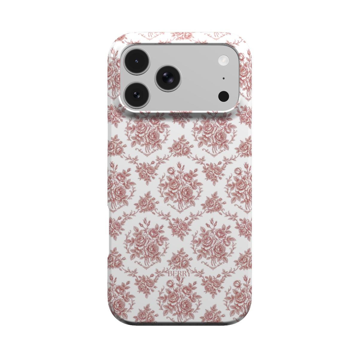 Burgundy Dreams – ボルドーのバラ柄のiPhoneケース