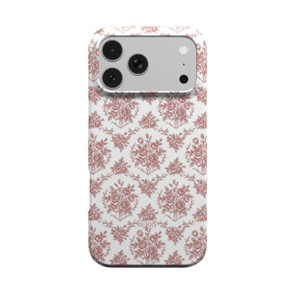 Burgundy Dreams – ボルドーのバラ柄のiPhoneケース