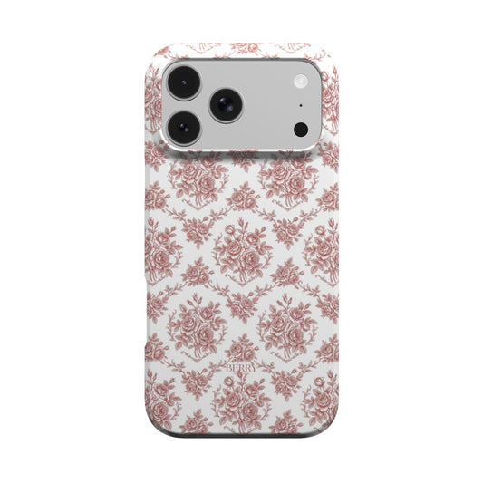 iPhone-Hülle mit Rosenmotiv Farbe: Bordeaux – Burgundy Dreams