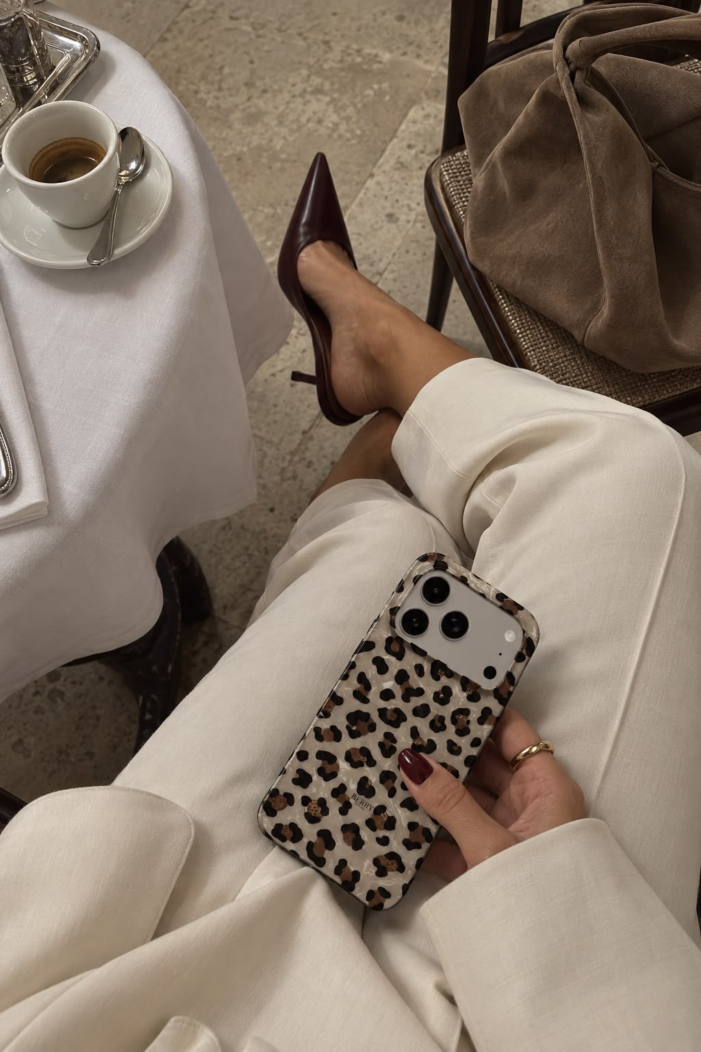 iPhone-hoesje met luipaardprint – Wet Leopard