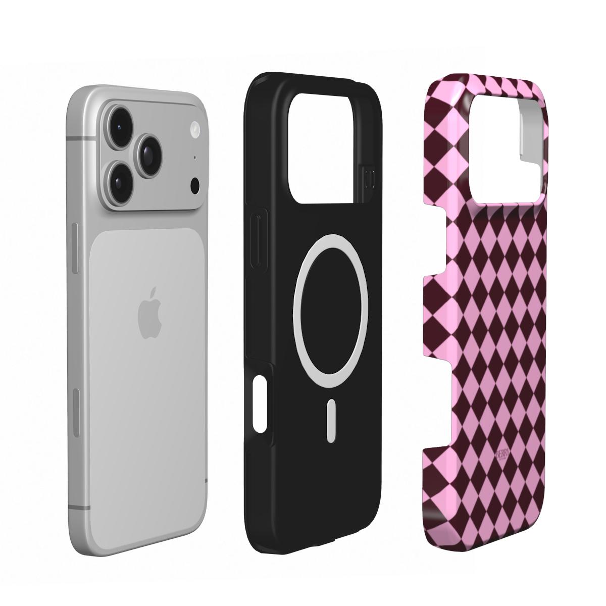 iPhone-skal med stilren design – Pink Avenue