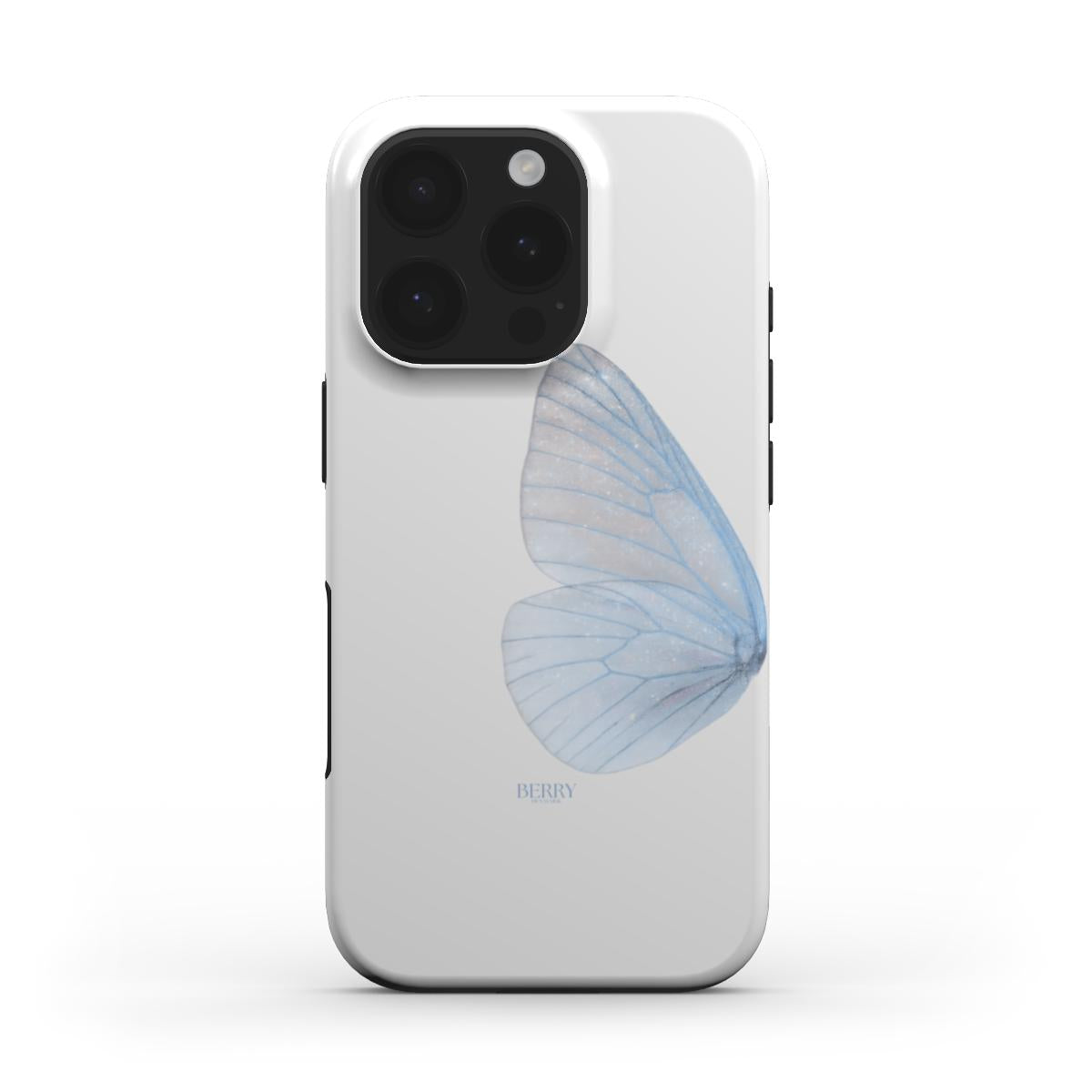 Custodia per iPhone con design raffinato colore: giallo crema – Butterfly Dreams Pacific