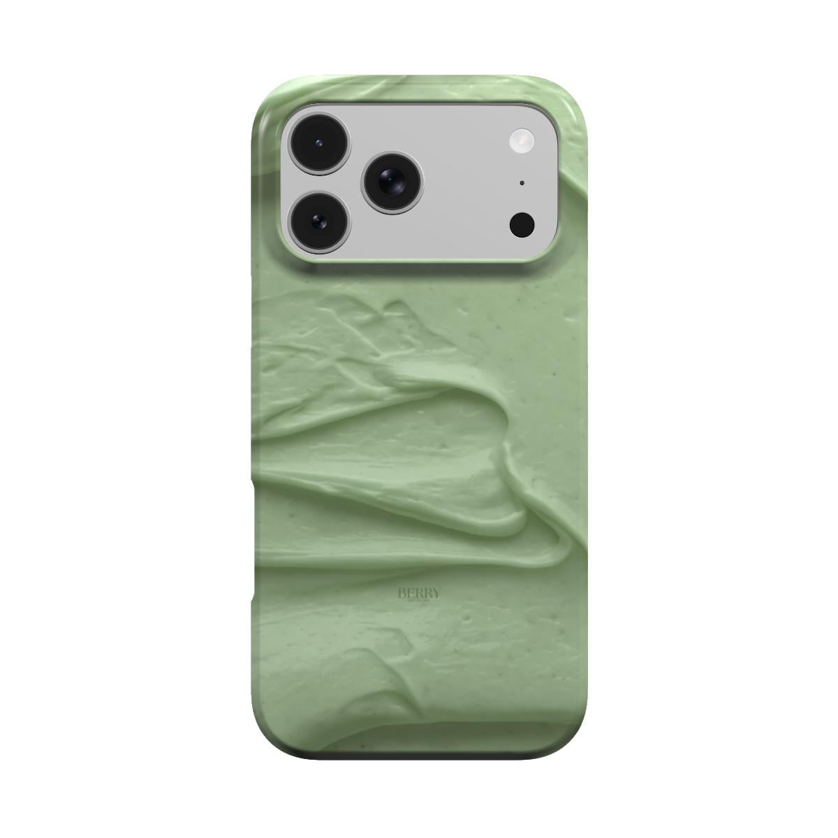 Funda para iPhone con suave patrón marmoleado color: verde matcha – Buttery Matcha