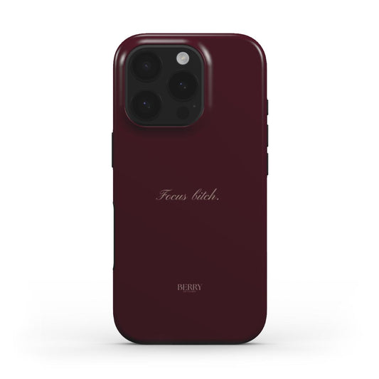 Funda para iPhone con diseño elegante color: burdeos – Focus Bitch