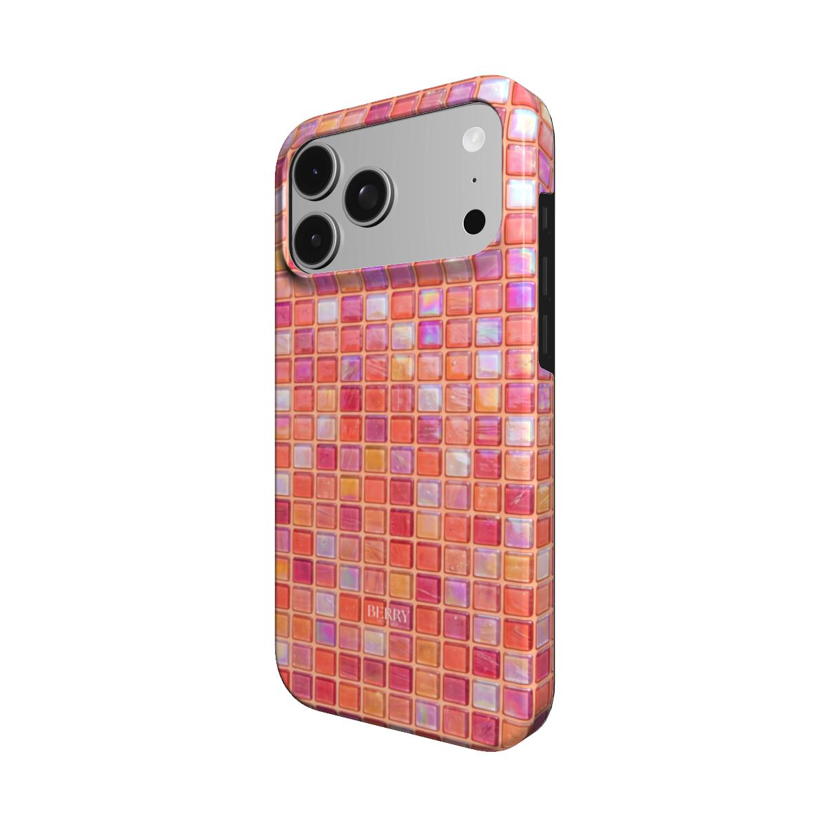 Funda para iPhone con patrón decorativo – Coral