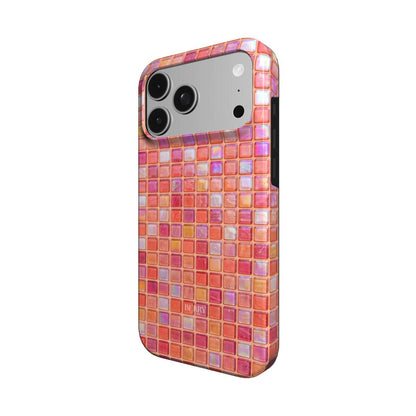 Funda para iPhone con patrón decorativo – Coral