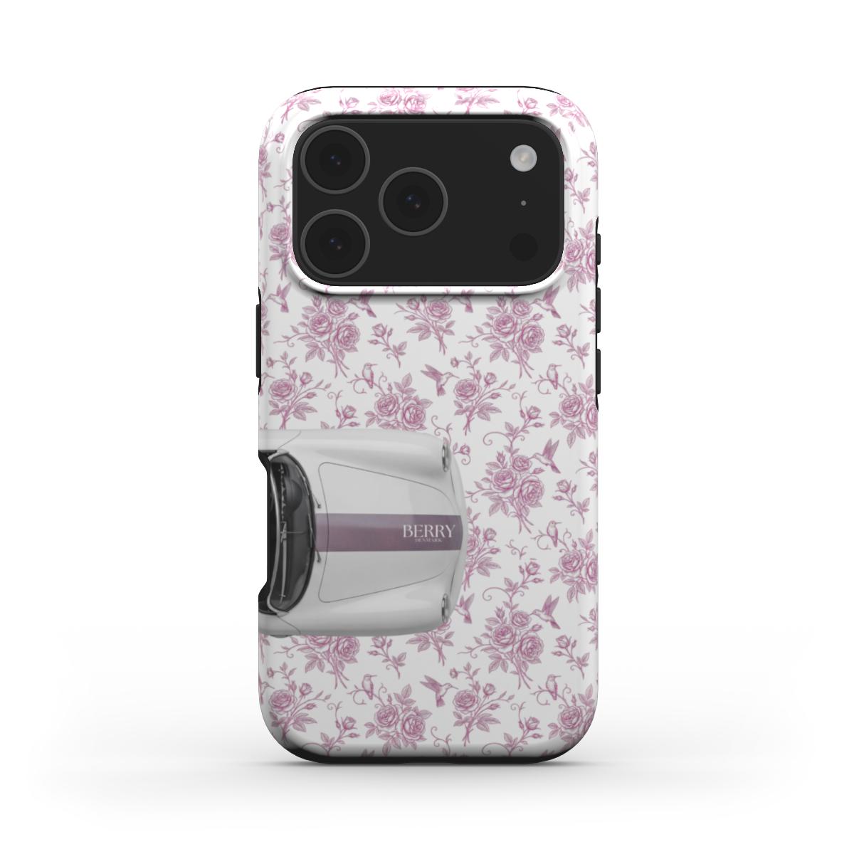 Θήκη iPhone με μοτίβο τριαντάφυλλων χρώμα: ροζέ – Cabriolet dreams