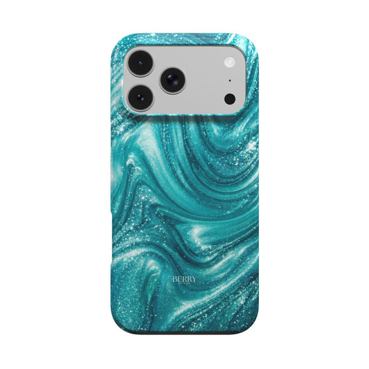 iPhone-hoesje met glamoureus ontwerp kleur: blauw – St. Tropez