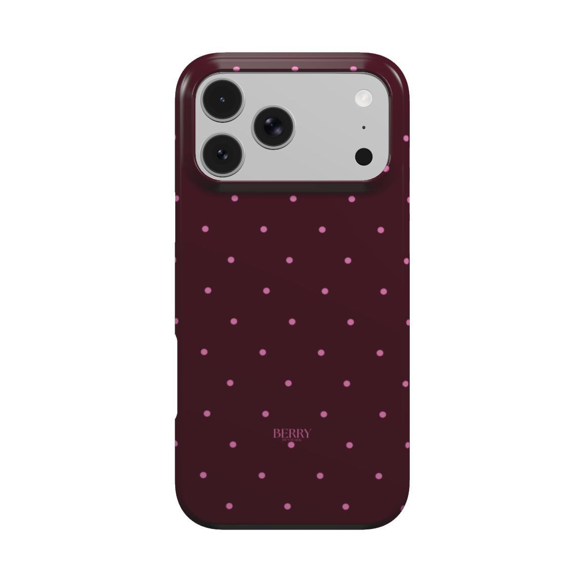 iPhone-deksel med stilrent design farge: burgunder – Burgundy Freckle