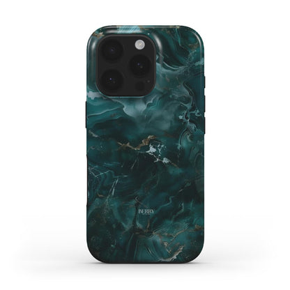 Funda para iPhone con patrón de mármol – Emerald Marble Quartz iPhone MagSafe