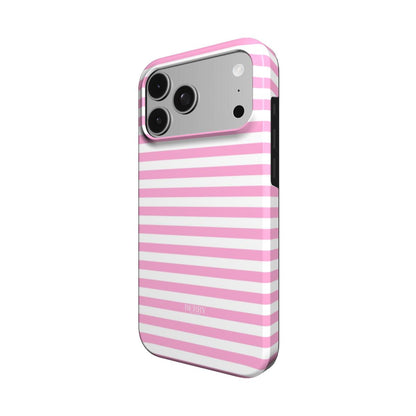 Funda para iPhone con rayas color: rosa – Pretty Pink