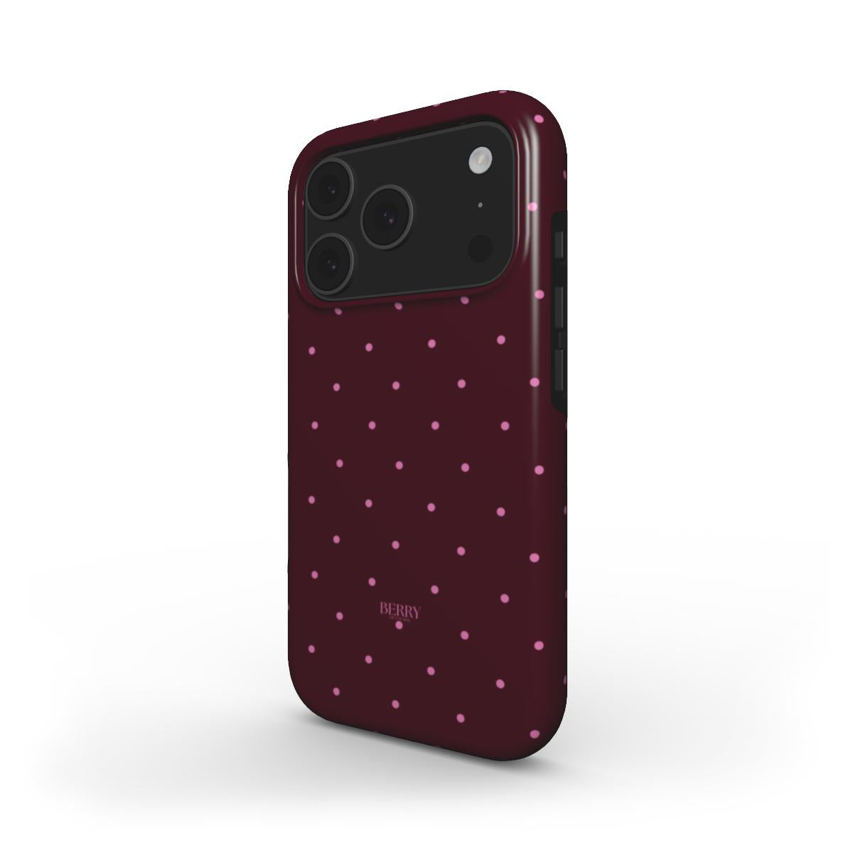 iPhone-deksel med stilrent design farge: burgunder – Burgundy Freckle